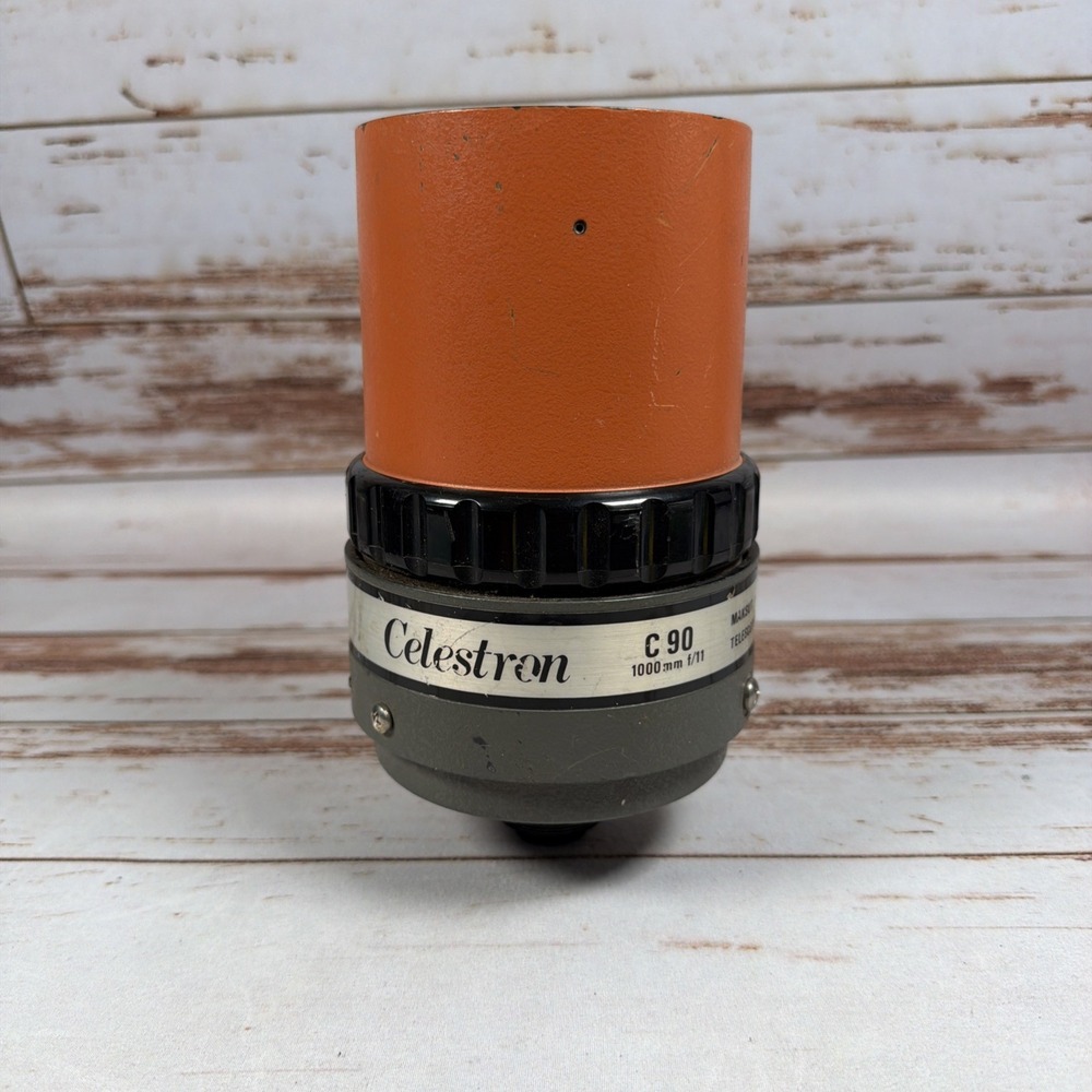 Vintage Celestron C90 Orange Tube Maksutov Cassegrain Spotting Scope For Parts
